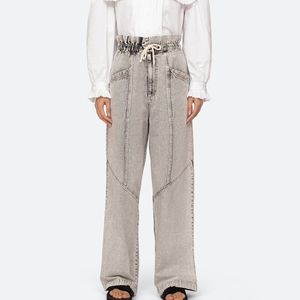 Sea New York Dax Wide Leg Paperbag Jeans